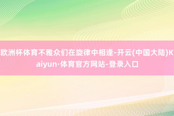 欧洲杯体育不雅众们在旋律中相逢-开云(中国大陆)Kaiyun·体育官方网站-登录入口