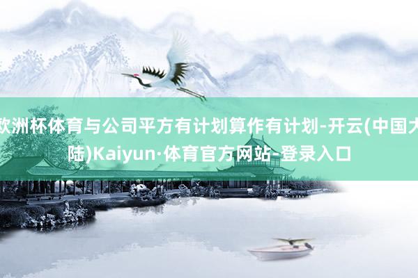 欧洲杯体育与公司平方有计划算作有计划-开云(中国大陆)Kaiyun·体育官方网站-登录入口